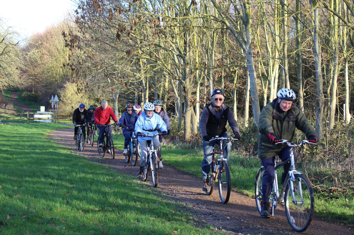 Senior cycling at Rosliston Forestry Centre